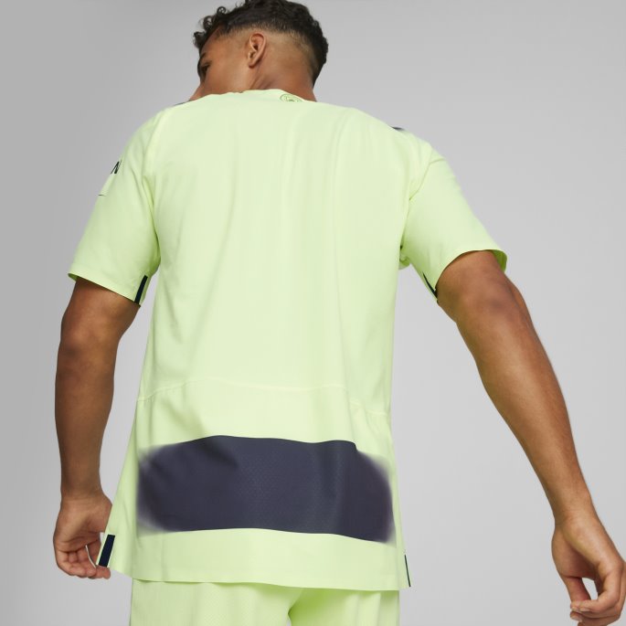 Puma På Salg Brusende Lys-parisisk Natt Manchester City F.c. Tredje 22-23 Autentisk Jersey Menn