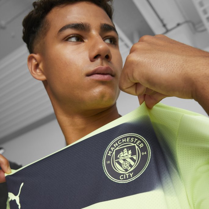 Puma På Salg Manchester City F.c. Tredje 22-23 Replica Jersey Menn Sprudlende Lys-parisisk Natt