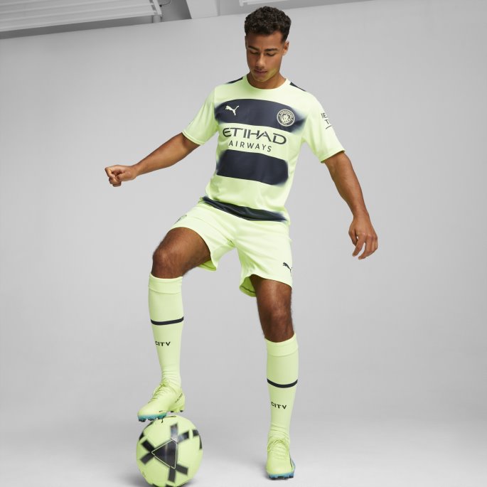 Puma På Salg Manchester City F.c. Tredje 22-23 Replica Jersey Menn Sprudlende Lys-parisisk Natt