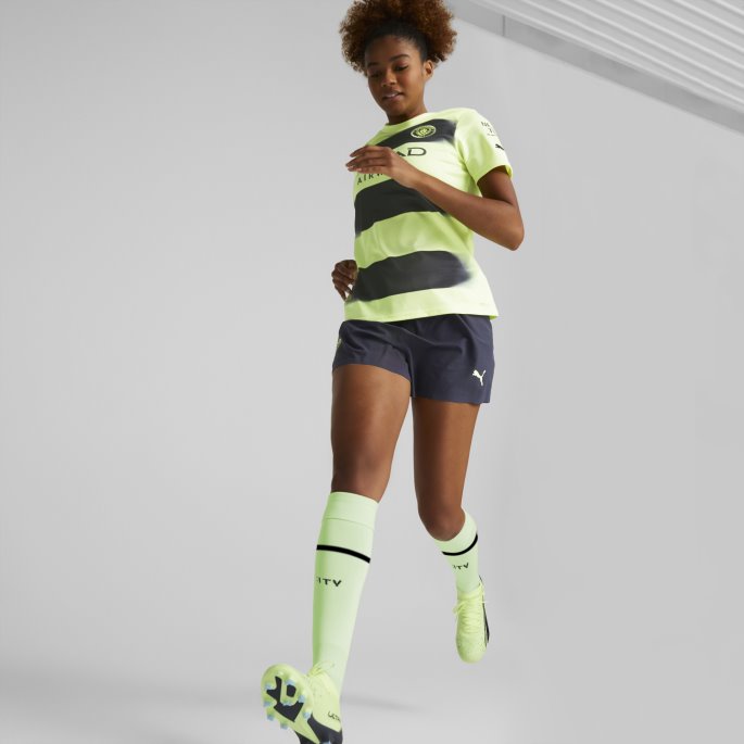 Puma På Salg Brusende Lys-parisisk Natt Manchester City F.c. Tredje 22-23 Replika Jersey Kvinner