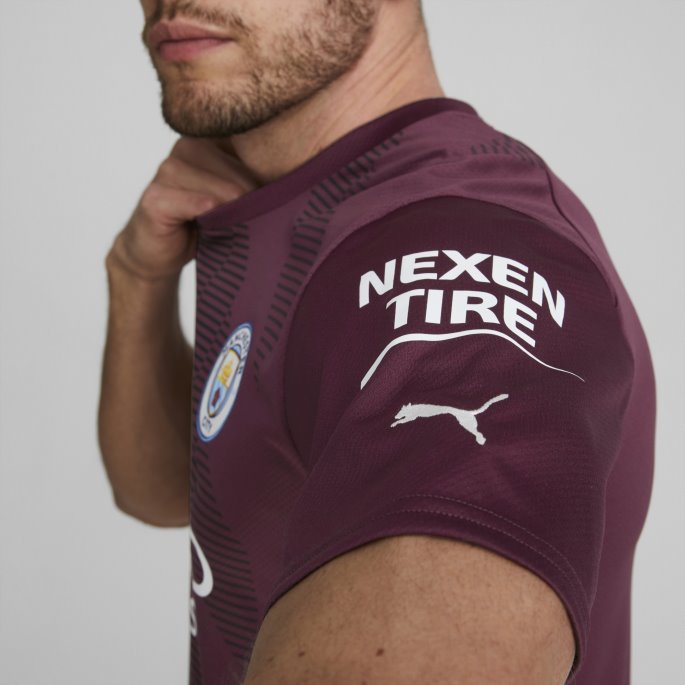 Manchester City F.c. Fotball Keeper Kortermet Kopi Jersey Herre Drue Vin-svart Puma På Salg