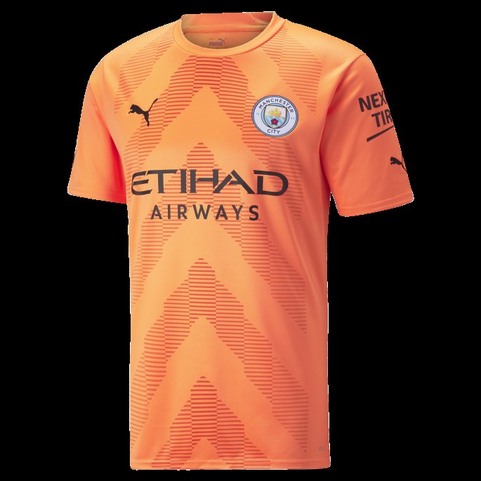 Puma På Salg Neon Sitrus Manchester City F.c. Fotball Keeper Kortermet Kopi Jersey Herre