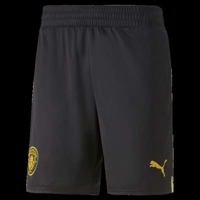 Svart-tango Rød Puma På Salg Manchester City F.c. 22-23 Replica Shorts Menn