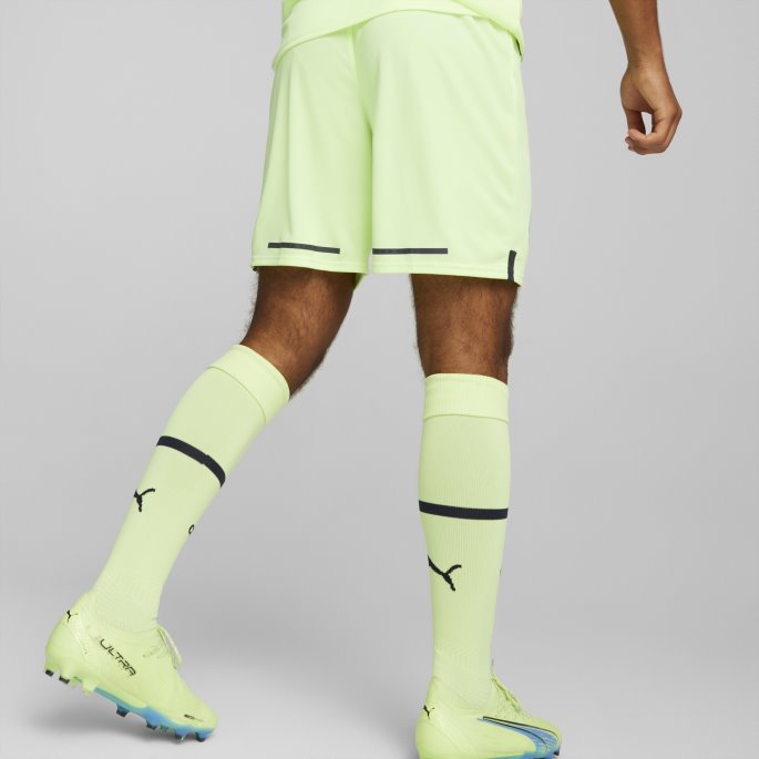 Manchester City F.c. 22-23 Replica Shorts Menn Puma På Salg Brusende Lys-parisisk Natt