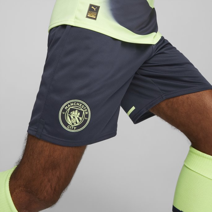 Puma På Salg Manchester City F.c. 22-23 Replica Shorts Menn Parisian Night-fizzy Light