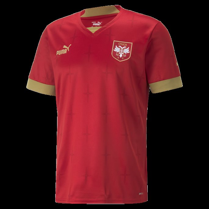 Chili Pepper-seier Gull Serbia Hjemme 22-23 Herre Kopi Jersey Puma På Salg