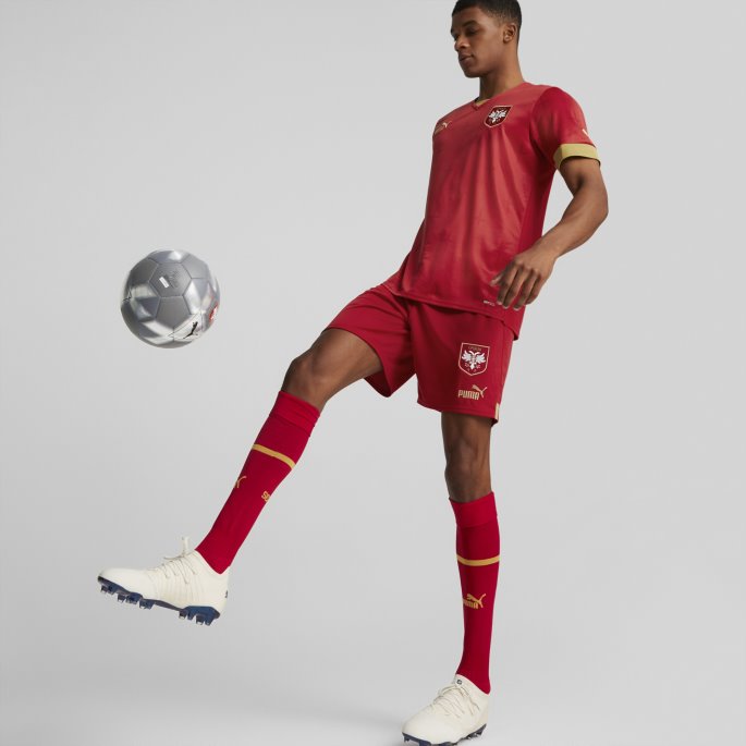 Chili Pepper-seier Gull Puma På Salg Serbia Hjem 22-23 Kopi Jersey Herre
