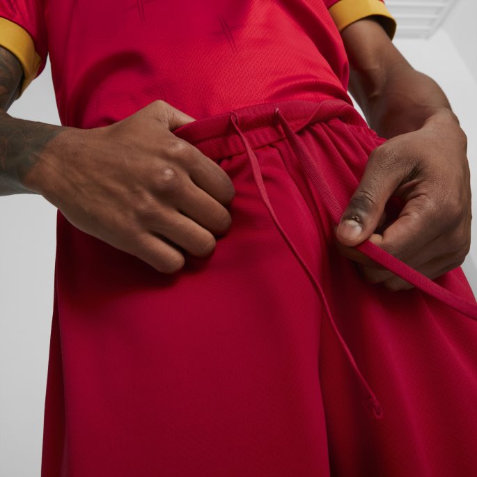 Chili Pepper-seier Gull Serbia 22-23 Replica Shorts Menn Puma På Salg