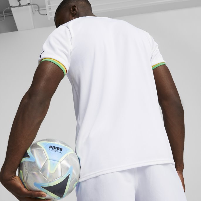 Hvit-svart Ghana Home '22-'23 Replika Herretrøye Puma På Salg