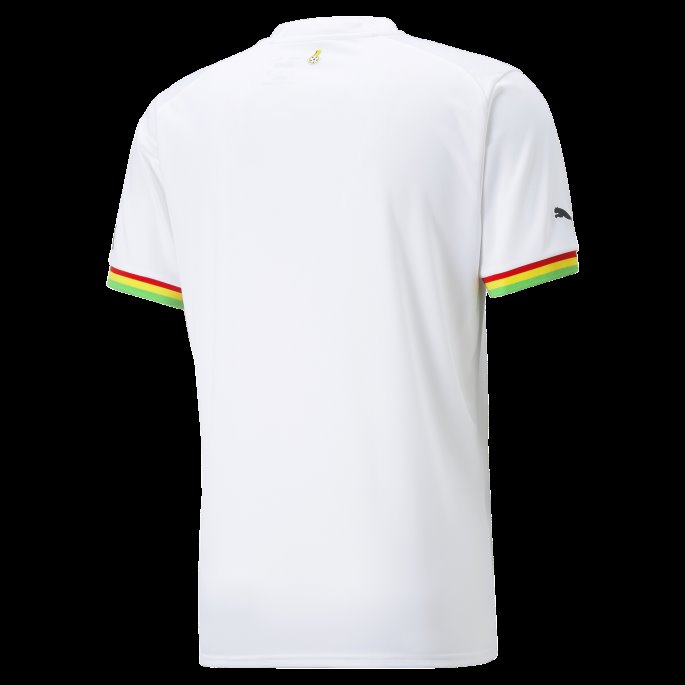 Hvit-svart Ghana Home 22-23 Replica Jersey Herre Puma På Tilbud
