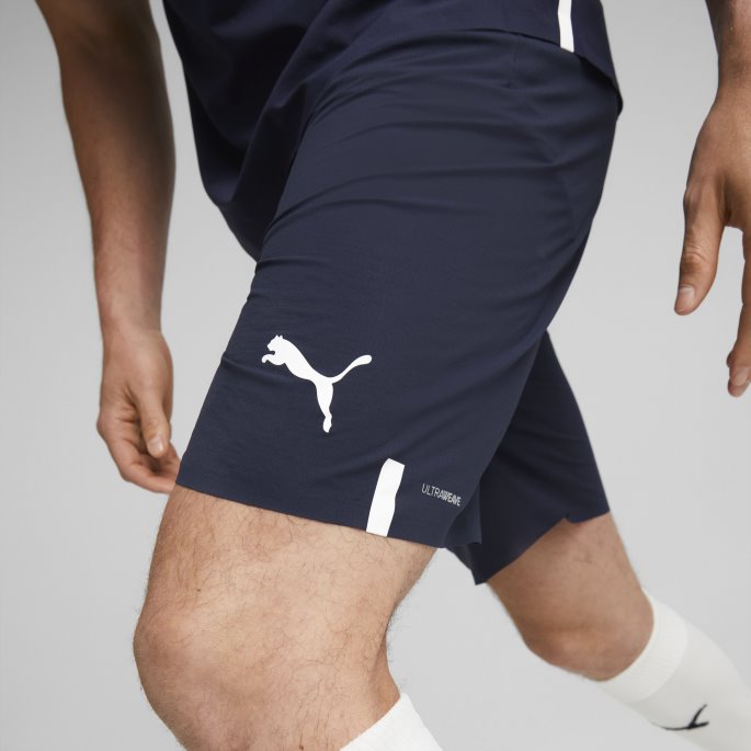 Puma På Tilbud Sk Slavia Praha 22-23 Promo Shorts Herre Peacoat-hvit