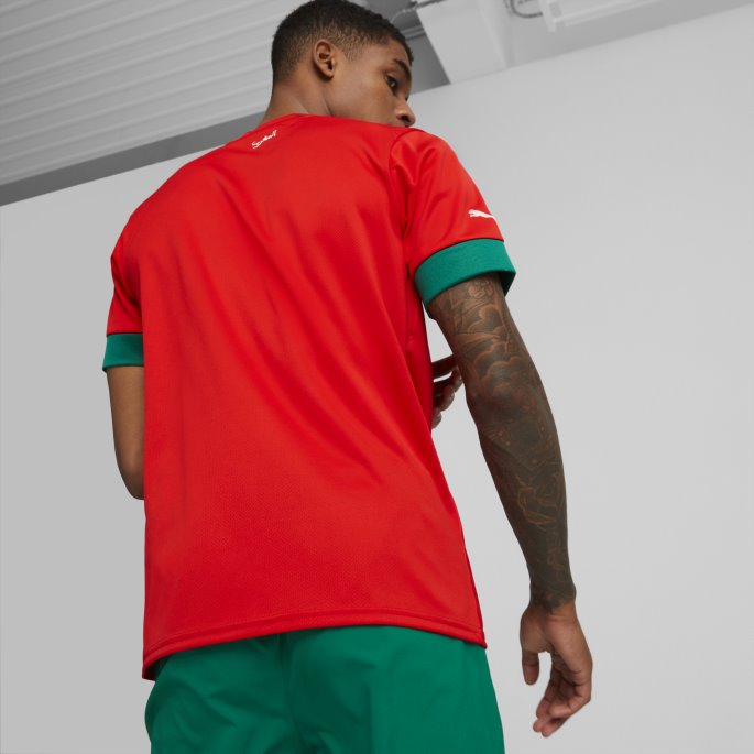 Red-power Grønn Puma På Salg Marokko Hjem 22-23 Replica Jersey Herre