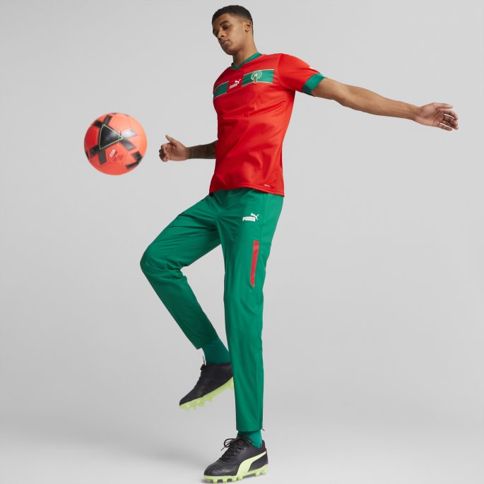 Red-power Grønn Puma På Salg Marokko Hjem 22-23 Replica Jersey Herre