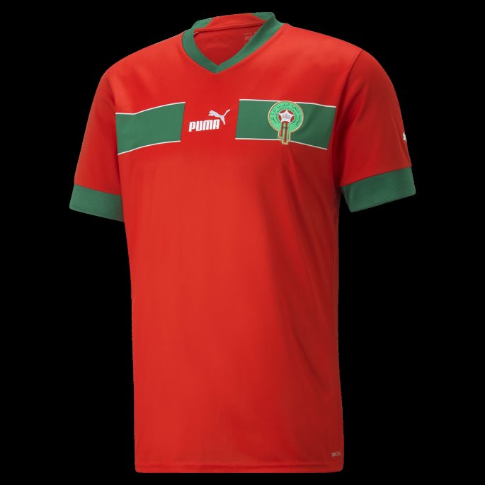 Red-power Grønn Puma På Salg Marokko Hjem 22-23 Replica Jersey Herre