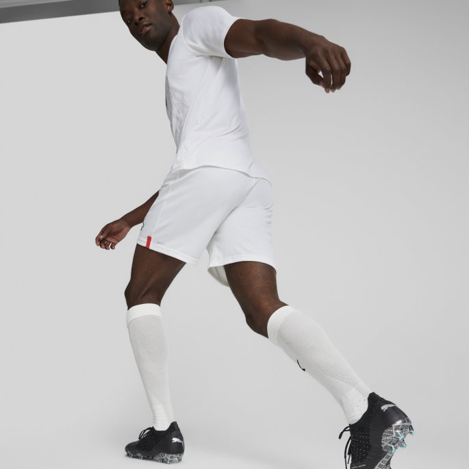 Marokko 22-23 Replica Shorts Menn Hvit-rød Puma På Salg