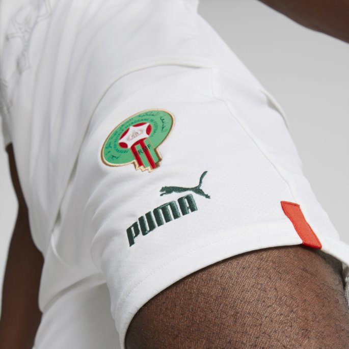 Marokko 22-23 Replica Shorts Menn Hvit-rød Puma På Salg