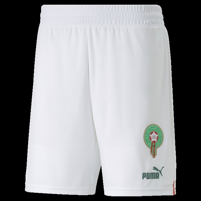 Marokko 22-23 Replica Shorts Menn Hvit-rød Puma På Salg
