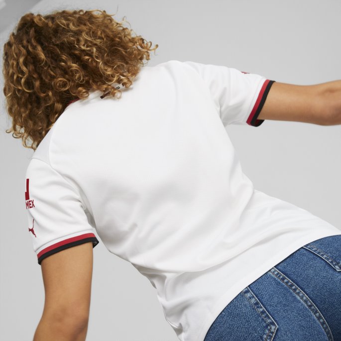 Hvit-tango Rød A.c. Milan Borte 22-23 Replica Jersey Kvinner Puma På Salg