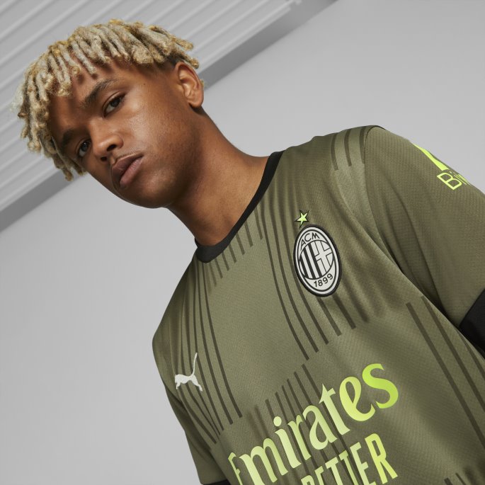 A.c. Milan Tredje '22-'23 Herre Kopi Jersey Mørkegrønn Mose-spring Moss Puma På Salg