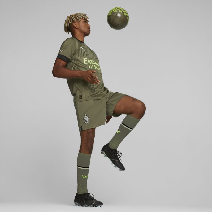 A.c. Milan Tredje '22-'23 Herre Kopi Jersey Mørkegrønn Mose-spring Moss Puma På Salg