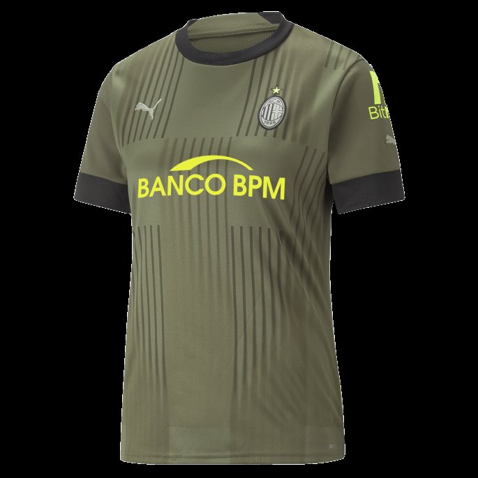 A.c. Milan Tredje 22-23 Replica Jersey Kvinner Mørkegrønn Mose-spring Moss Puma På Salg