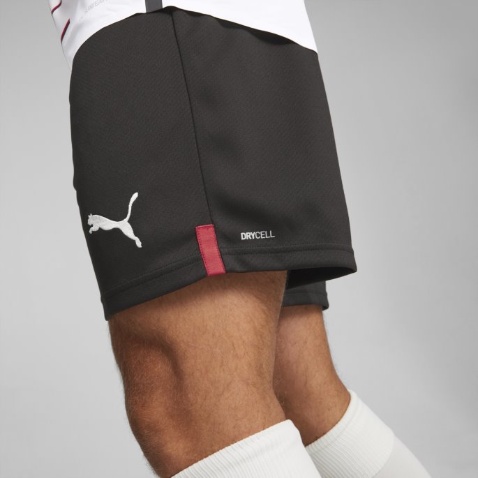 Svart-tango Rød Puma På Salg A.c. Milan 22-23 Replica Shorts Menn