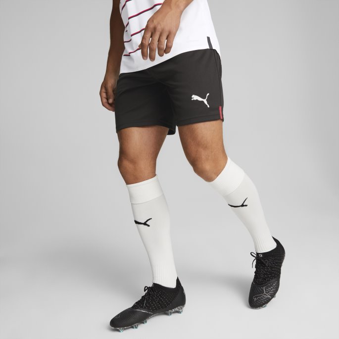 Svart-tango Rød Puma På Salg A.c. Milan 22-23 Replica Shorts Menn