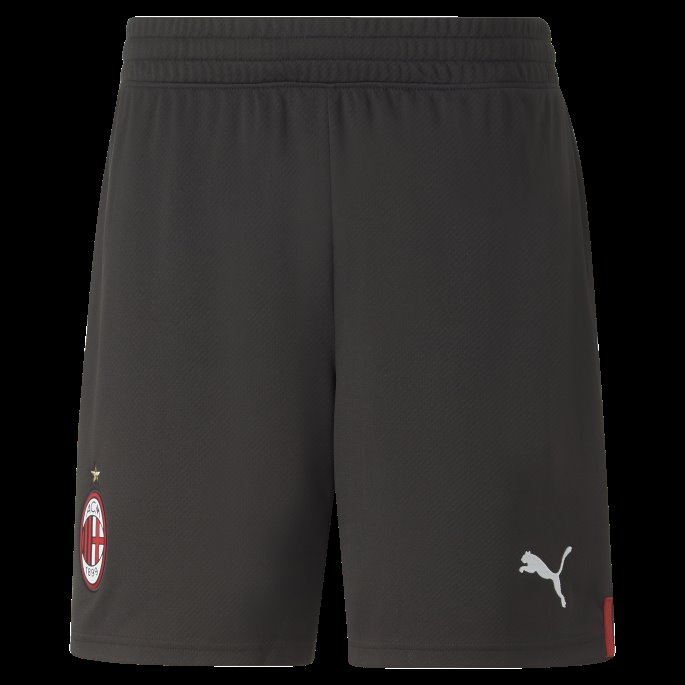 Svart-tango Rød Puma På Salg A.c. Milan 22-23 Replica Shorts Menn
