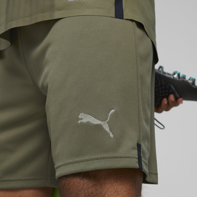 Mørkegrønn Mose-spring Mose Puma På Salg A.c. Milan 22-23 Replica Shorts Menn