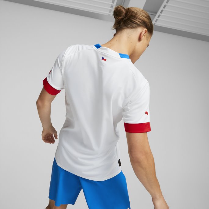 Puma På Salg Hvit Tsjekkia Borte 22-23 Replica Jersey Herre