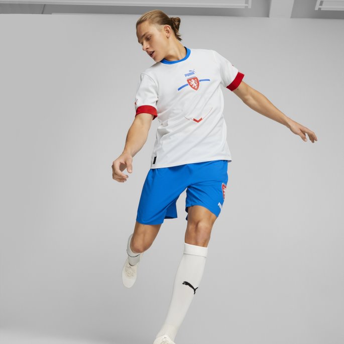 Puma På Salg Hvit Tsjekkia Borte 22-23 Replica Jersey Herre