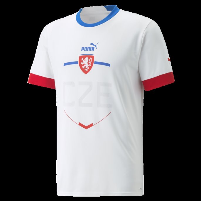 Puma På Salg Hvit Tsjekkia Borte 22-23 Replica Jersey Herre
