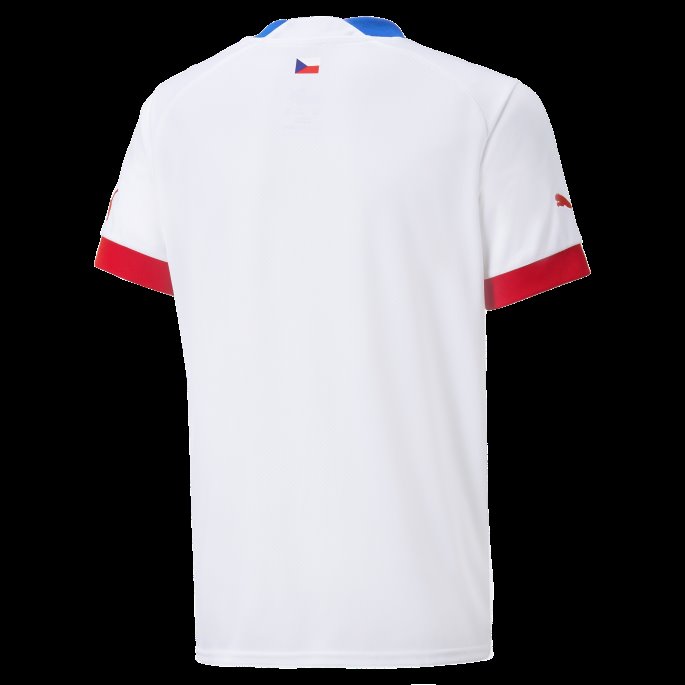 Hvit Puma På Salg Tsjekkia Borte 22-23 Replica Jersey Ungdom