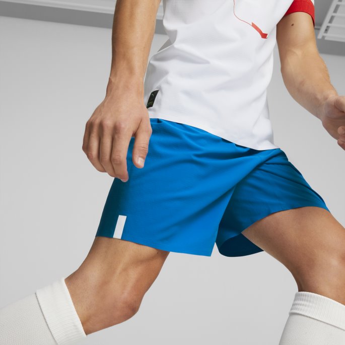 Tsjekkia 22-23 Promo Shorts Menn Puma På Tilbud Elektrisk Blå Limonade
