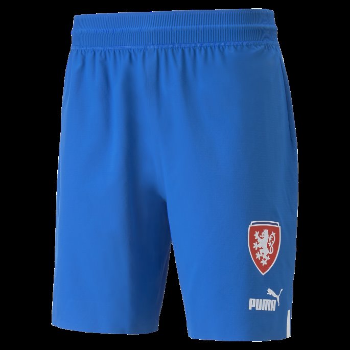 Tsjekkia 22-23 Promo Shorts Menn Puma På Tilbud Elektrisk Blå Limonade