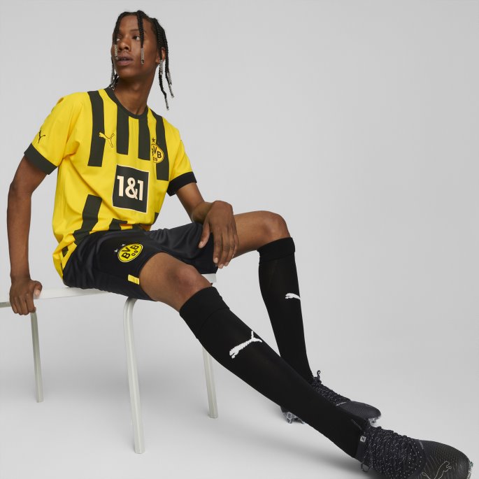 Borussia Dortmund Hjemme 22-23 Autentisk Trøye Menn Cyber Gul Puma På Salg