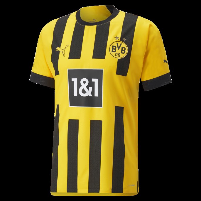 Borussia Dortmund Hjemme 22-23 Autentisk Trøye Menn Cyber Gul Puma På Salg