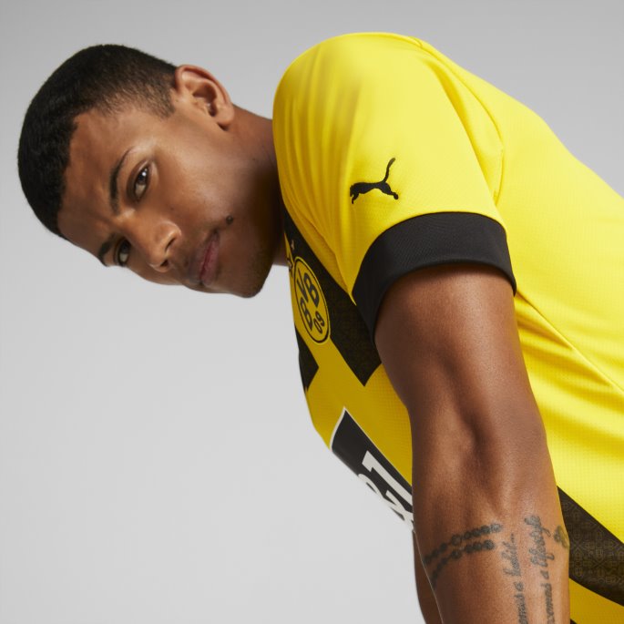 Puma På Salg Borussia Dortmund Hjemme 22-23 Kopi Trøye Menn Cyber Gul