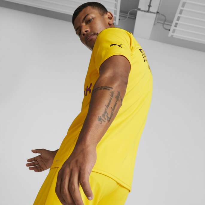 Cyber Gul Borussia Dortmund Cup 22-23 Herre Kopi Jersey Puma På Salg