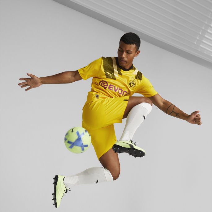 Cyber Gul Borussia Dortmund Cup 22-23 Herre Kopi Jersey Puma På Salg