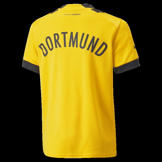 Borussia Dortmund Hjemme 22-23 Replika Trøye Ungdom Cyber Gul Puma På Salg