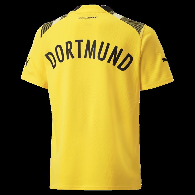 Borussia Dortmund Cup 22-23 Kopi Jersey Ungdom Cyber Gul Puma På Salg