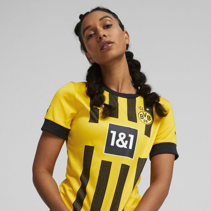 Cyber Gul Borussia Dortmund Hjemme 22-23 Kopi Jersey Kvinner Puma På Salg
