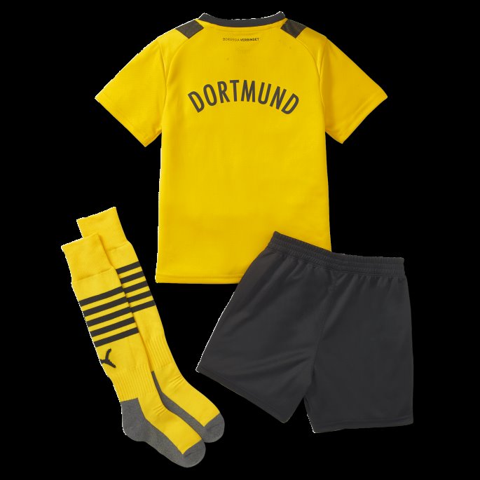 Puma På Salg Borussia Dortmund Hjemme 22-23 Minisett Cyber Gult