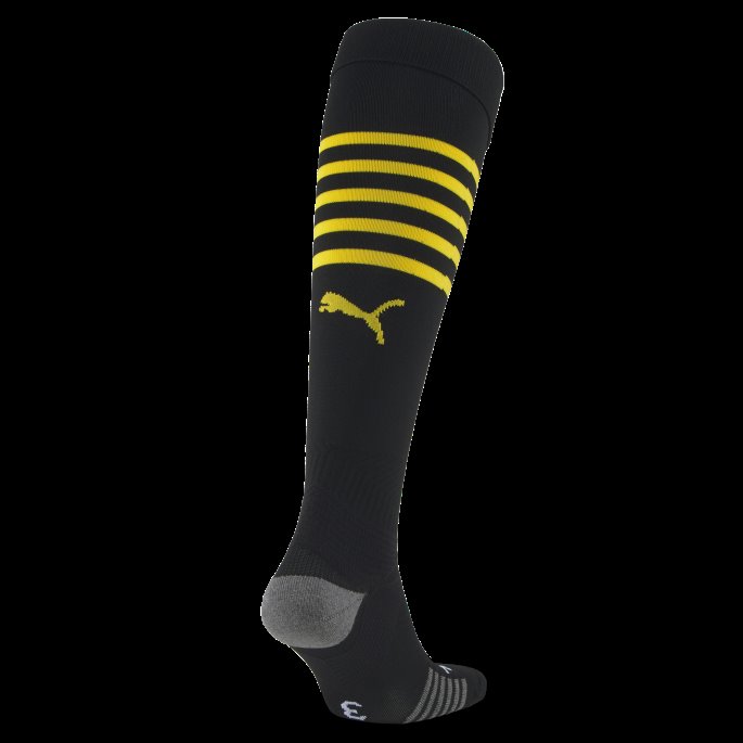 Puma På Tilbud Svart-cyber Gul Borussia Dortmund Fotball Hooped Replica Sokker Menn
