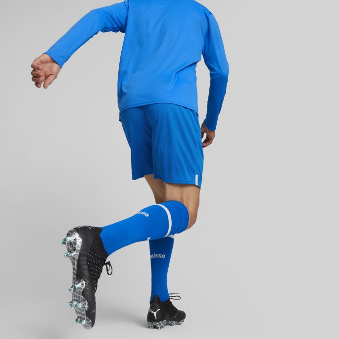 Puma På Tilbud Elektrisk Blå Limonade Sveits 22-23 Replica Shorts Menn