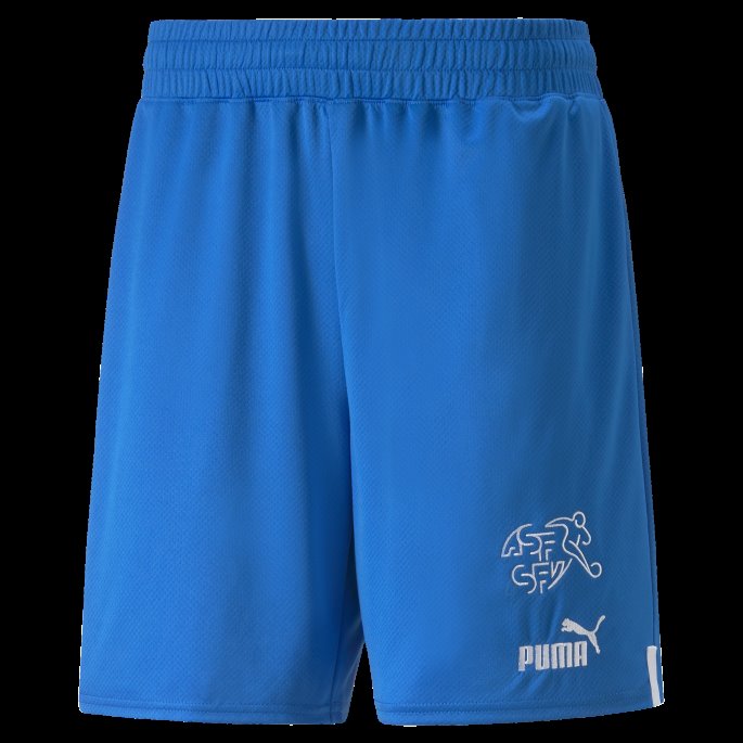 Puma På Tilbud Elektrisk Blå Limonade Sveits 22-23 Replica Shorts Menn