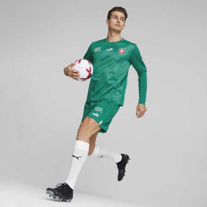 Peppergrønn Sveits 22-23 Replica Shorts Menn Puma På Tilbud