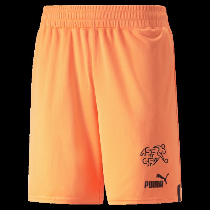 Sveits 22-23 Replica Shorts Menn Neon Citrus Puma På Tilbud