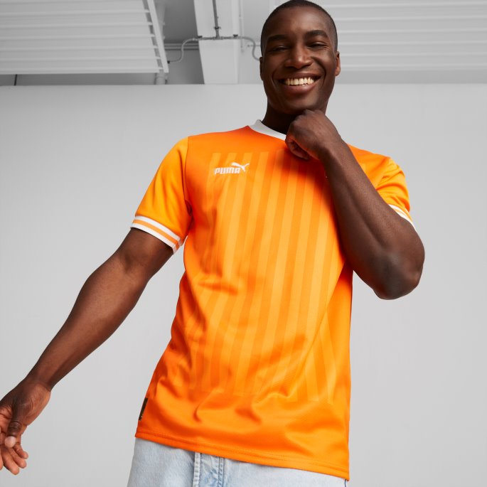 Livlig Oransje-hvit Elfenbenskysten Hjem 22-23 Replika Jersey Menn Puma På Salg